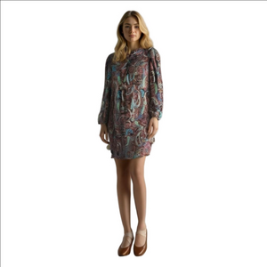 Emma & Michele Dress Paisley Boho Flowy PXL EUC